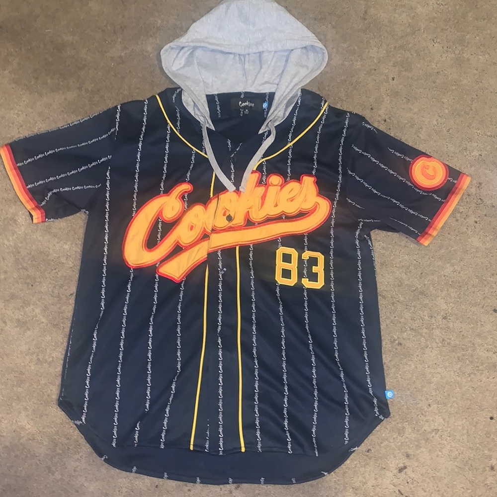 Cookies baseball hooded jersey